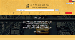 Desktop Screenshot of colomboairporttaxi.info